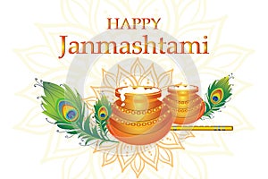 Dahi handi on Janmashtami, celebrating birth of Krishna