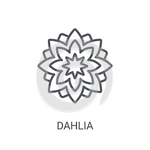 Dahlia icon. Trendy Dahlia logo concept on white background from