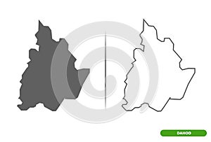 Dahod District of Gujarat State map