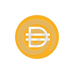 DAI Coin icon isolated on white background
