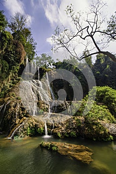 Dai Yem waterfall in Moc Chau, Son La province, Vietnam