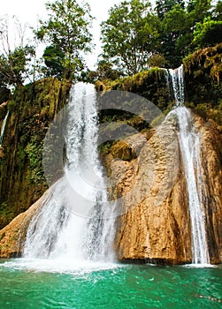 Dai Yem waterfall. This is a nice waterfall in Moc Chau, Vietnam photo