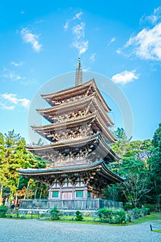 .Daigo-ji temple in autumn, Kyoto, Japan