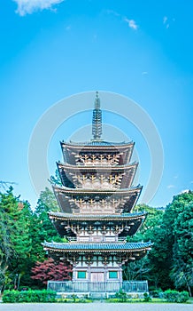 .Daigo-ji temple in autumn, Kyoto, Japan