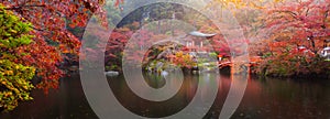 Daigo-ji temple in autumn photo