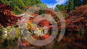 Daigoji with fall colors, Kyoto