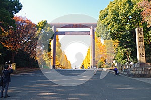 Daiichi Torii, the first gate of Yasukuni Shrine