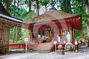 Daikokuden at Futarasan Shrine in Nikko, Tochigi, Japan. It is part of the World Heritage Site -