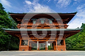 Daimon Gate, the Ancient Main Entrance to Koyasan Mt. Koya in