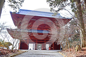 Daimon Gate, the gateway to Mt. Koya, was built in the 11th century at Koyasan, Koya