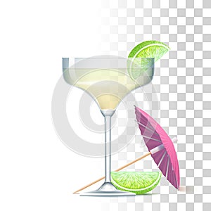 Daiquiri Cocktail Illustration