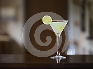 Daiquiri frozen cocktail with lime