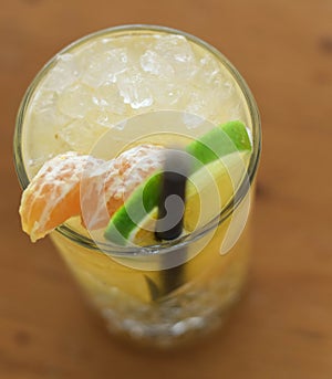 Daiquiris cocktails made by a professional bartender photo