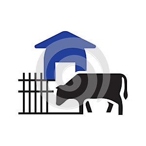 dairy cow farm icon