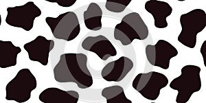 Dairy Cow Skin Texture Seamless Vector