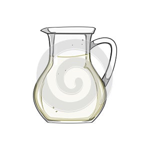 dairy milk jug cartoon vector illustration