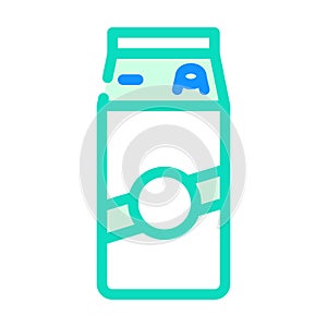 dairy product package color icon vector illustration