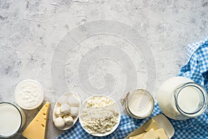 Dairy products selection