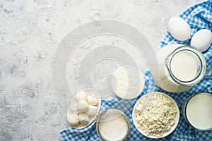 Dairy products selection