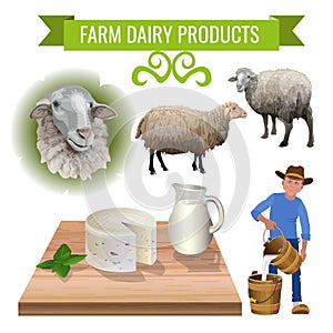 Dairy products from sheep