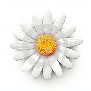 Daisy 3d Icon: Cartoon Clay Material With Nintendo Isometric Spot Light