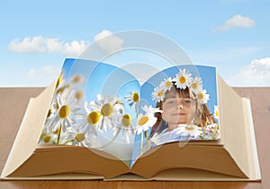 Daisy chain girl in book