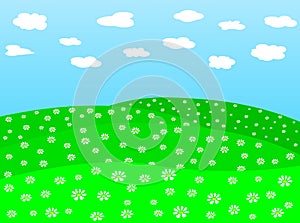 Daisy field vector 2