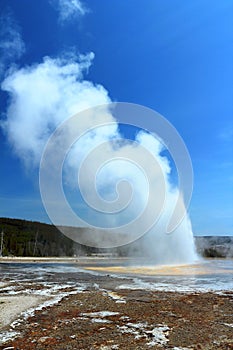 Daisy Geyser at Upper Geyser Basin, Yellowstone National Park, Wyoming