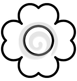 Daisy Vector Icon which can easily modified or edit