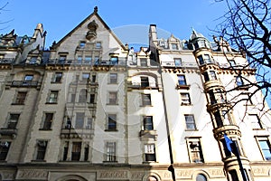 Dakota Building in Central Park, New York.