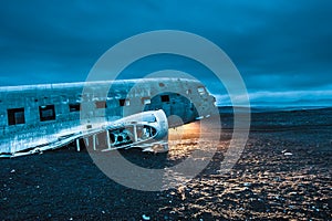 Dakota plane wreckage, Iceland photo