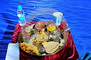 Dal Bati Gatta Kadhi Rajasthani Dish