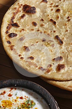 Dal Jo lolo is a paratha from India photo