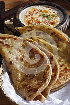 Dal Jo lolo is a paratha from India photo