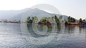 Dal  lake in Srinagar, the summer capital of Jammu and Kashmir, India