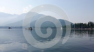 Dal  lake in Srinagar, the summer capital of Jammu and Kashmir, India