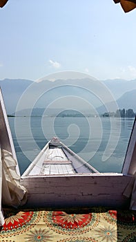 Dal  lake in Srinagar, the summer capital of Jammu and Kashmir, India