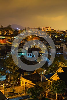 Dalat city at night