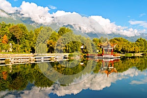 Dali Cangshan Mountain scene