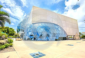 Dali Museum Exterior Facade With The 75 Foot Tall Geodesic Glass Bubble