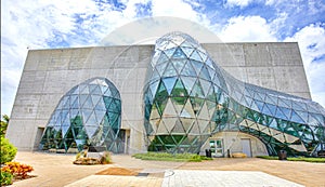 Dali Museum Exterior Facade With The 75 Foot Tall Geodesic Glass Bubble