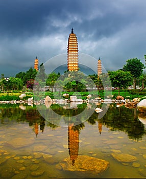 Dali Three Pagodas photo