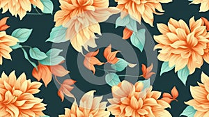 Dalia flower pattern photo