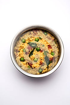 Dalia khichdi or Daliya Khichadi is a delicious one pot meal made from broken wheat and vegetables, Indian food