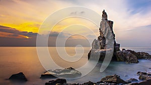 The Dalian`s most beautiful coastlineâ€”Xihuzui General Stonemost beautiful coastline of Dalian