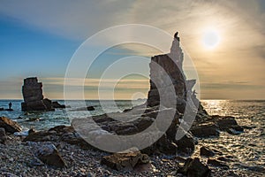 The Dalian`s most beautiful coastlineâ€”Xihuzui General Stonemost beautiful coastline of Dalian