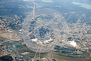 Dallas aerial view in Texas