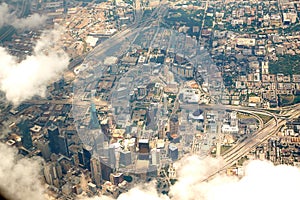 Dallas aerial view in Texas