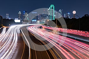 Dallas City Skyline at Night