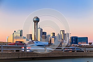 Dallas City skyline at twilight